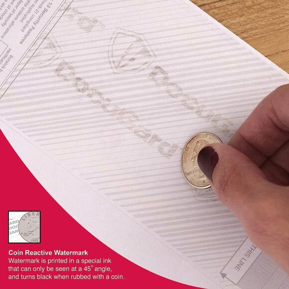 Marbled Financial Paper (04517) Docugard printable checks 3 part 500 sheets 24# - Picture 9 of 11